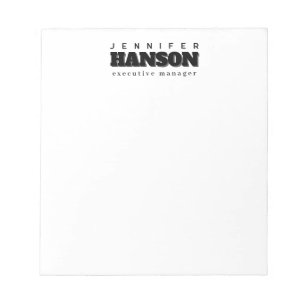 Professionell elegant modern minimalistisk enkel anteckningsblock