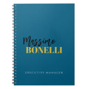 Professionell elegant modern minimalistisk enkel anteckningsbok