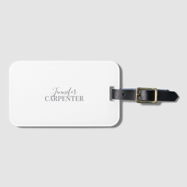 Professionell elegant modern minimalistisk enkel bagagebricka (Framsida horisontal)