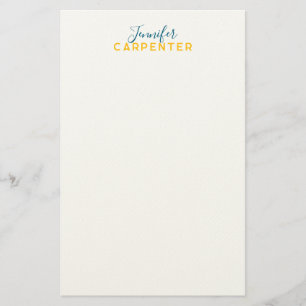 Professionell elegant modern minimalistisk enkel brevpapper
