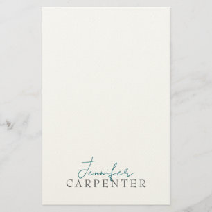 Professionell elegant modern minimalistisk enkel brevpapper