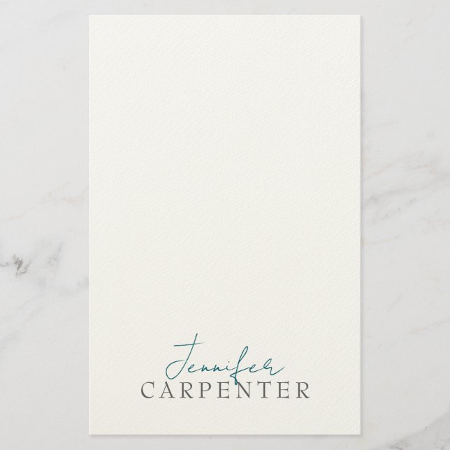 Professionell elegant modern minimalistisk enkel brevpapper (Framsida)