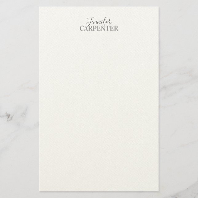 Professionell elegant modern minimalistisk enkel brevpapper (Framsida)