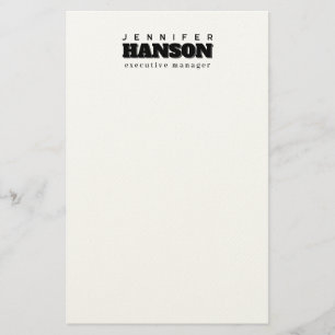 Professionell elegant modern minimalistisk enkel brevpapper