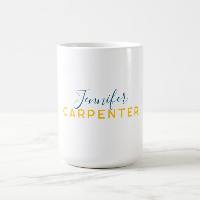 Professionell elegant modern minimalistisk enkel kaffemugg (Center)