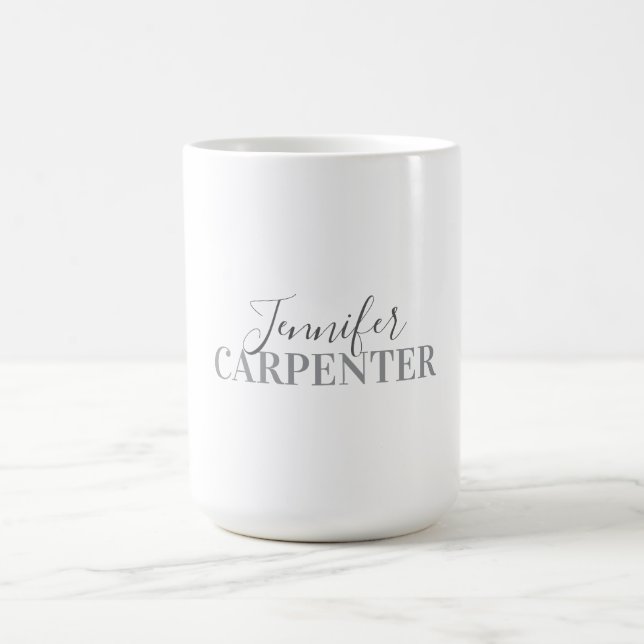 Professionell elegant modern minimalistisk enkel kaffemugg (Center)