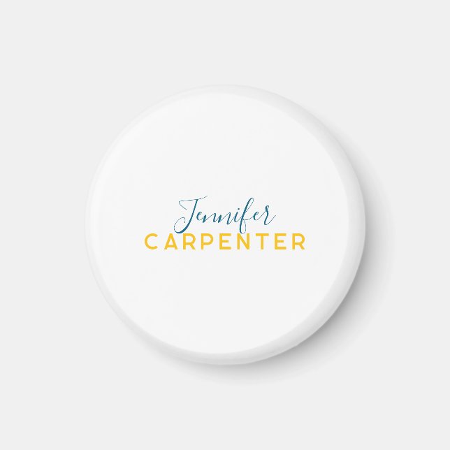 Professionell elegant modern minimalistisk enkel magnet (Framsidan)