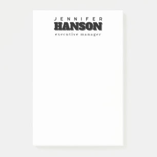 Professionell elegant modern minimalistisk enkel post-it block