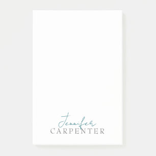 Professionell elegant modern minimalistisk enkel post-it block