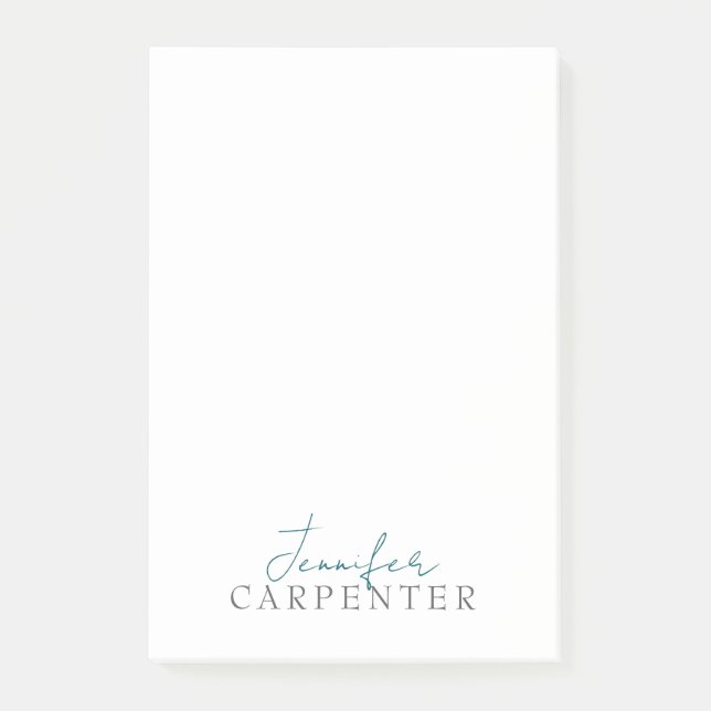 Professionell elegant modern minimalistisk enkel post-it block (Framsida)