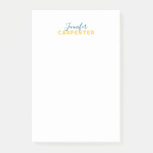 Professionell elegant modern minimalistisk enkel post-it block