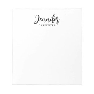 Professionell elegant modern minimalistisk lägg ti anteckningsblock