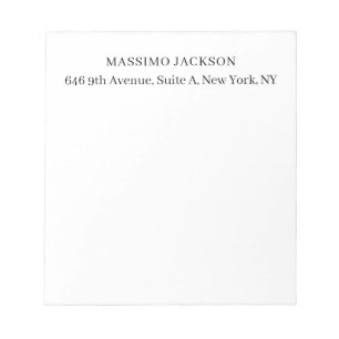 Professionell elegant modern minimalistisk lägg ti anteckningsblock