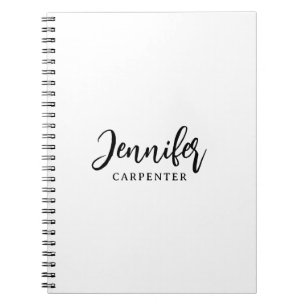 Professionell elegant modern minimalistisk lägg ti anteckningsbok