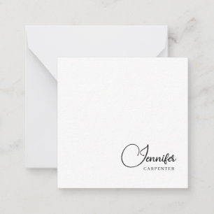 Professionell elegant modern minimalistisk lägg ti anteckningskort