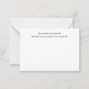 Professionell elegant modern minimalistisk lägg ti anteckningskort