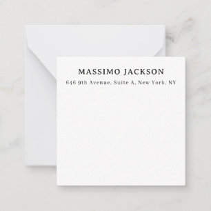 Professionell elegant modern minimalistisk lägg ti anteckningskort
