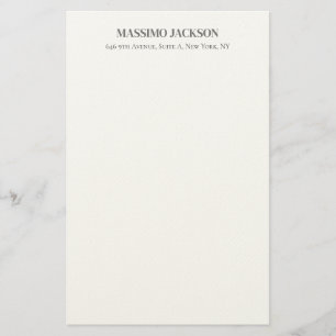 Professionell elegant modern minimalistisk lägg ti brevpapper