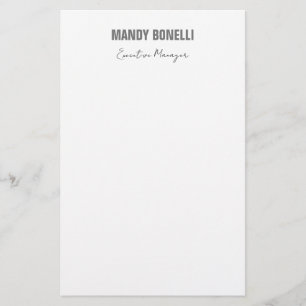 Professionell elegant modern minimalistisk lägg ti brevpapper