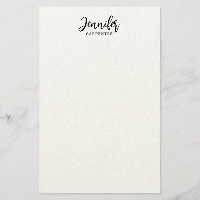 Professionell elegant modern minimalistisk lägg ti brevpapper (Framsida)