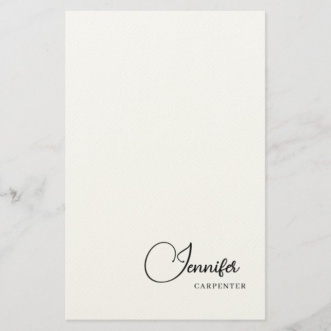 Professionell elegant modern minimalistisk lägg ti brevpapper (Framsida)