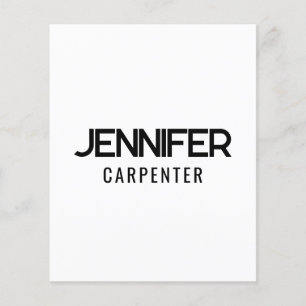 Professionell elegant modern minimalistisk lägg ti flygblad