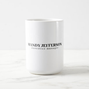 Professionell elegant modern minimalistisk lägg ti kaffemugg