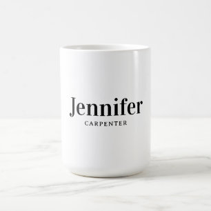 Professionell elegant modern minimalistisk lägg ti kaffemugg