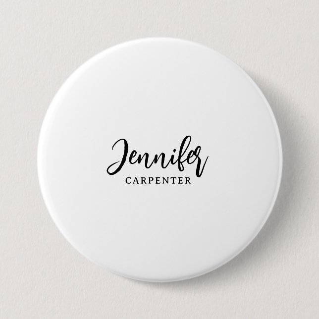 Professionell elegant modern minimalistisk lägg ti knapp (Framsida)