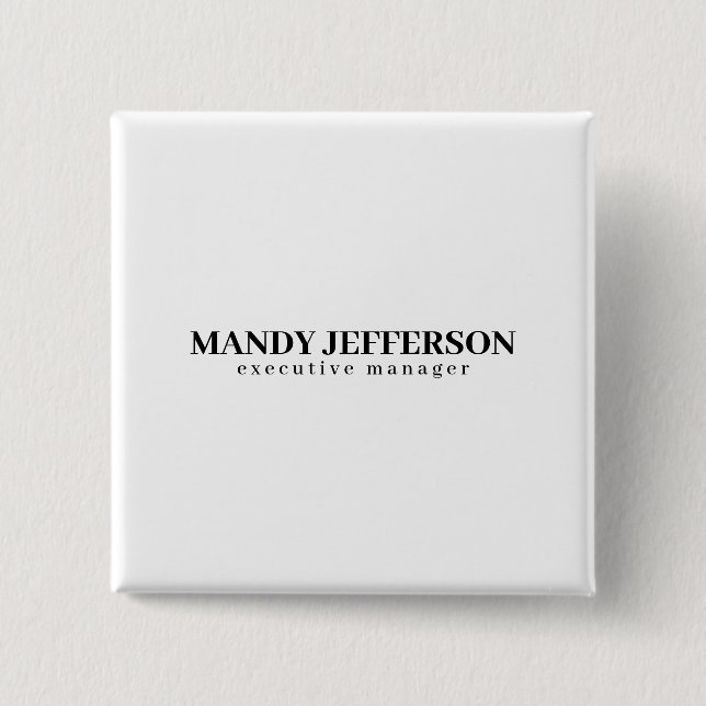 Professionell elegant modern minimalistisk lägg ti knapp (Framsida)