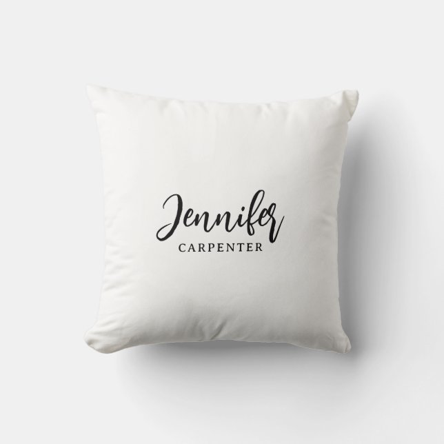 Professionell elegant modern minimalistisk lägg ti kudde (Framsida)