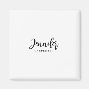Professionell elegant modern minimalistisk lägg ti magnet