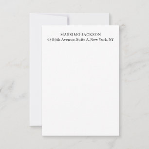 Professionell elegant modern minimalistisk lägg ti OSA kort