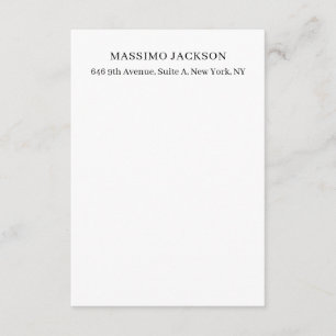 Professionell elegant modern minimalistisk lägg ti tilläggskort