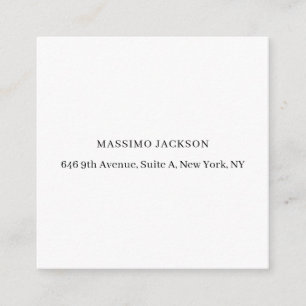 Professionell elegant modern minimalistisk lägg ti tilläggskort