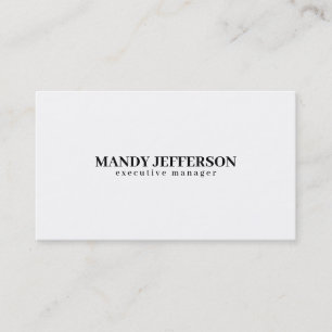 Professionell elegant modern minimalistisk lägg ti visitkort