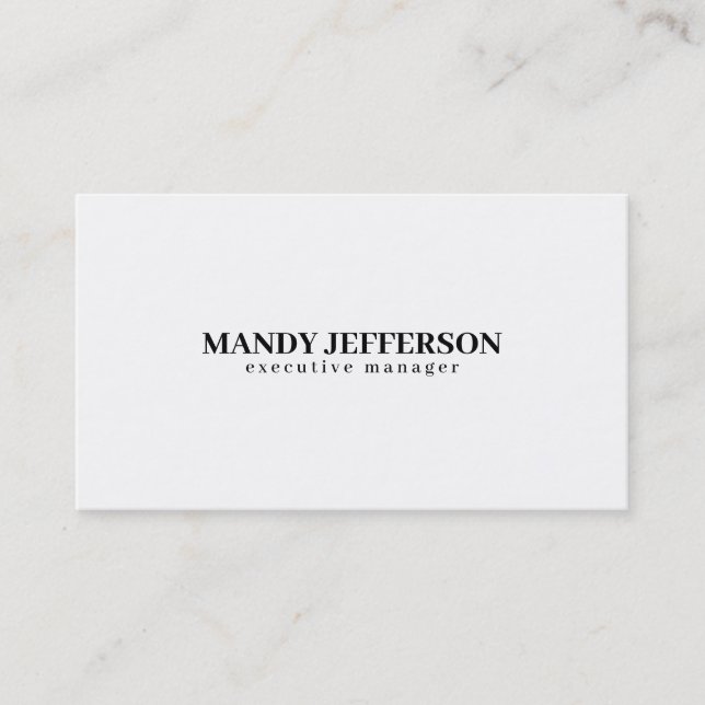Professionell elegant modern minimalistisk lägg ti visitkort (Framsida)
