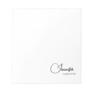 Professionell elegant modern minimalistisk lägga t anteckningsblock