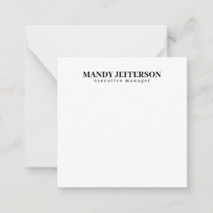 Professionell elegant modern minimalistisk lägga t anteckningskort