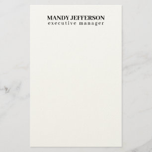 Professionell elegant modern minimalistisk lägga t brevpapper