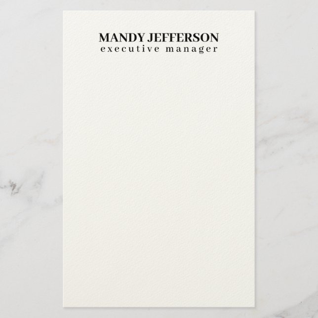 Professionell elegant modern minimalistisk lägga t brevpapper (Framsida)
