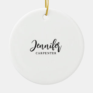 Professionell elegant modern minimalistisk lägga t julgransprydnad keramik