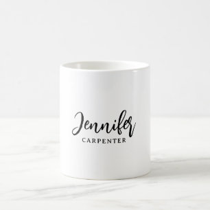 Professionell elegant modern minimalistisk lägga t kaffemugg