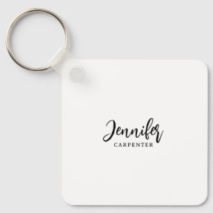 Professionell elegant modern minimalistisk lägga t nyckelring