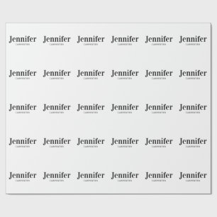Professionell elegant modern minimalistisk lägga t presentpapper