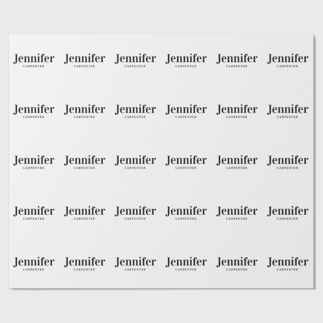 Professionell elegant modern minimalistisk lägga t presentpapper (Platt)