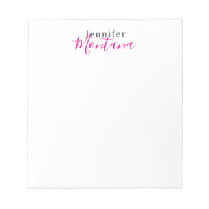 Professionell elegant modern minimalistisk namn anteckningsblock