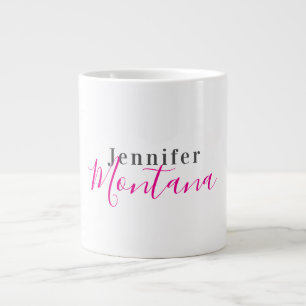 Professionell elegant modern minimalistisk namn jumbo mugg