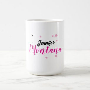 Professionell elegant modern minimalistisk namn kaffemugg
