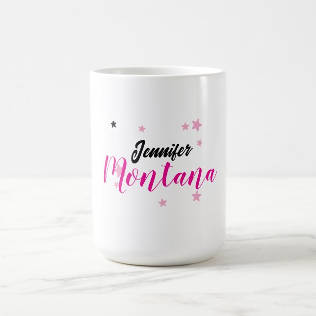 Professionell elegant modern minimalistisk namn kaffemugg (Center)